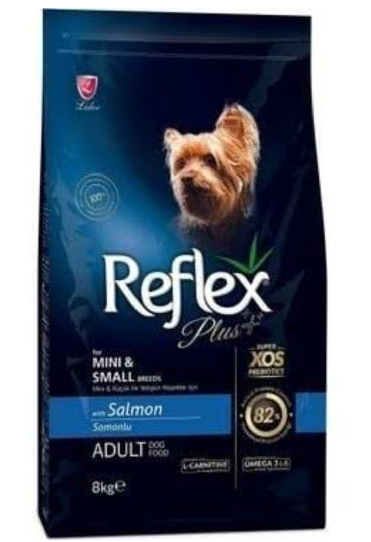 Reflex Plus Somonlu Mini Ve Küçük Irk Yetişkin Köpek Maması 8 kg