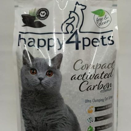 Happy 4 Pets Aktif Karbonlu Topaklanan Kedi Kumu 10 Lt