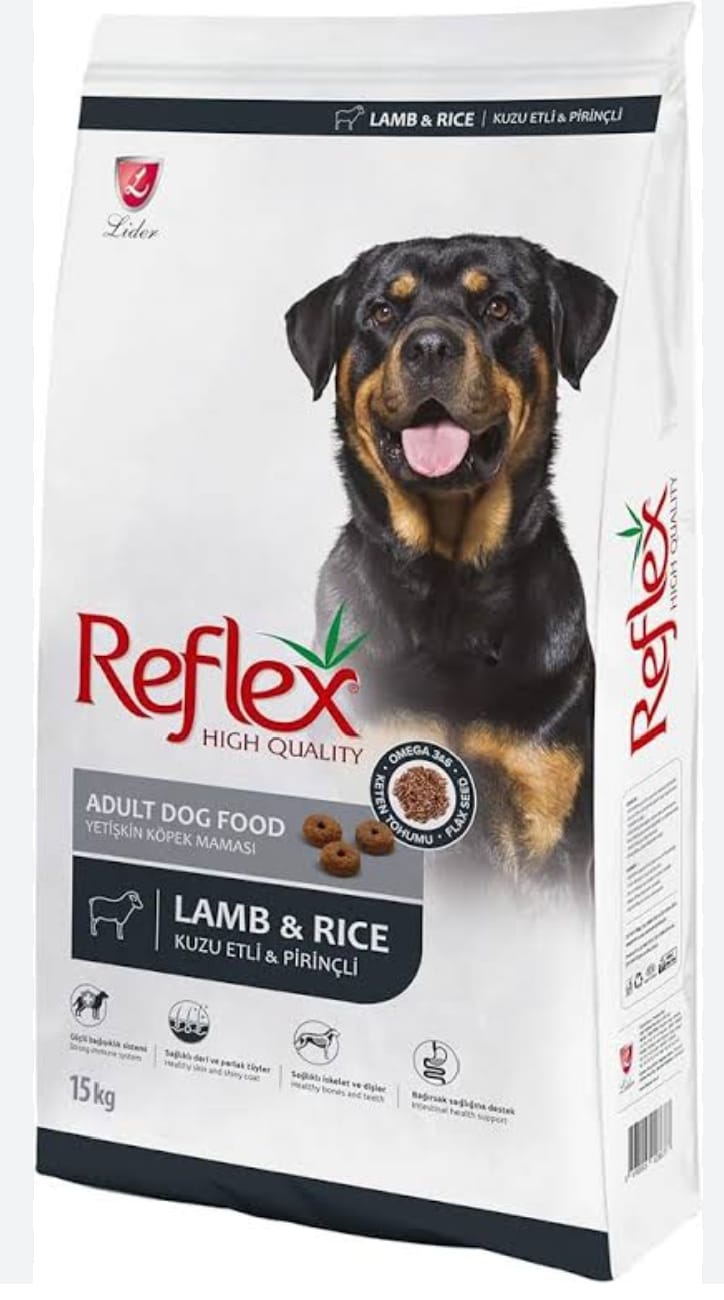 Reflex Kuzulu Yetişkin Köpek Maması 15 Kg