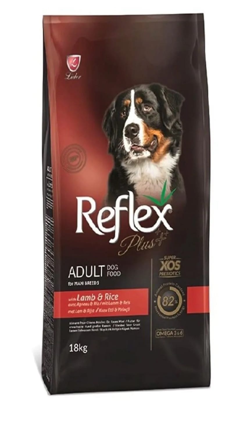 Reflex Plus Kuzu Etli Büyük Irk Köpek Maması 18 kg