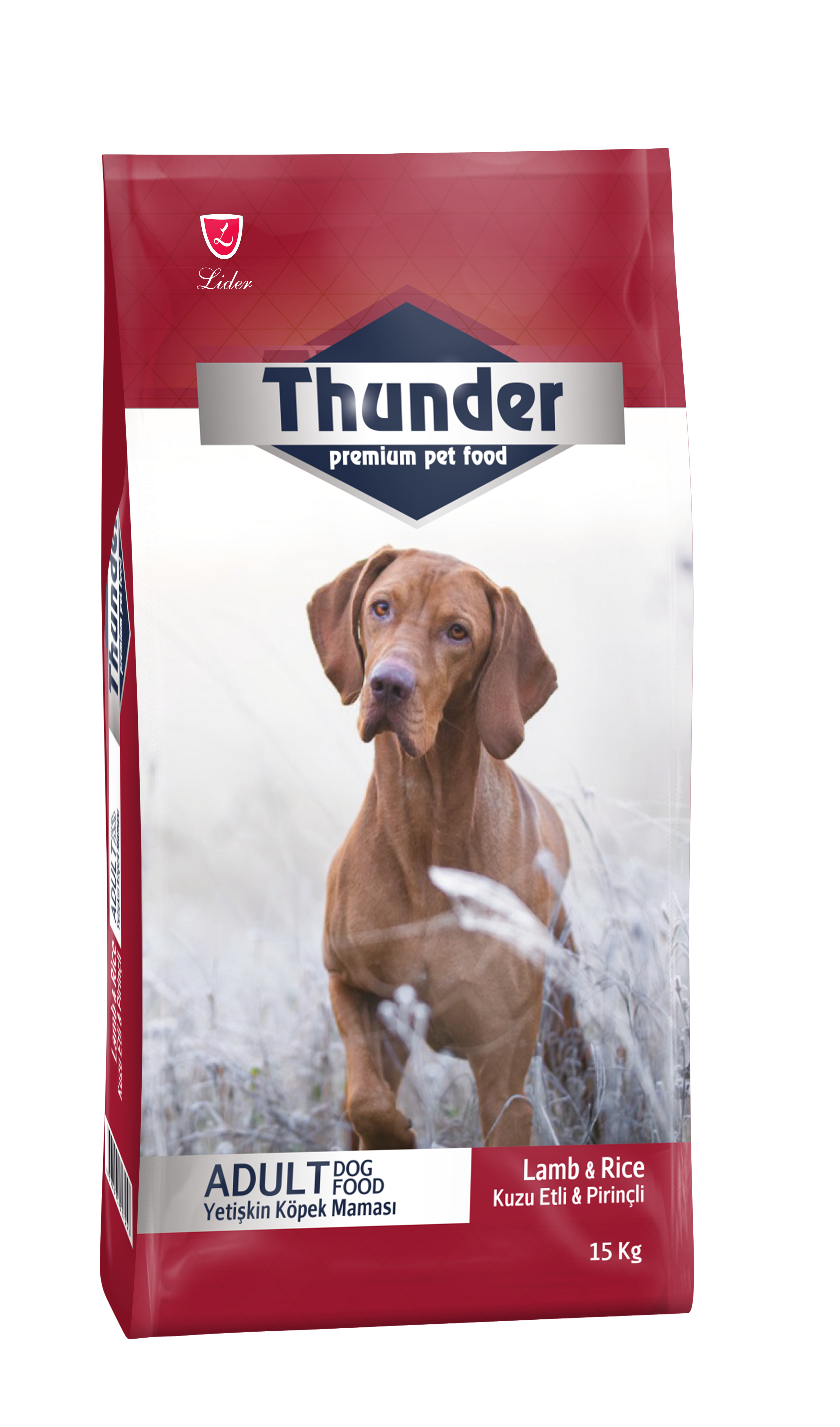 Thunder Kuzu Etli Ve Pirinçli Yetişkin Köpek Maması – 15 Kg