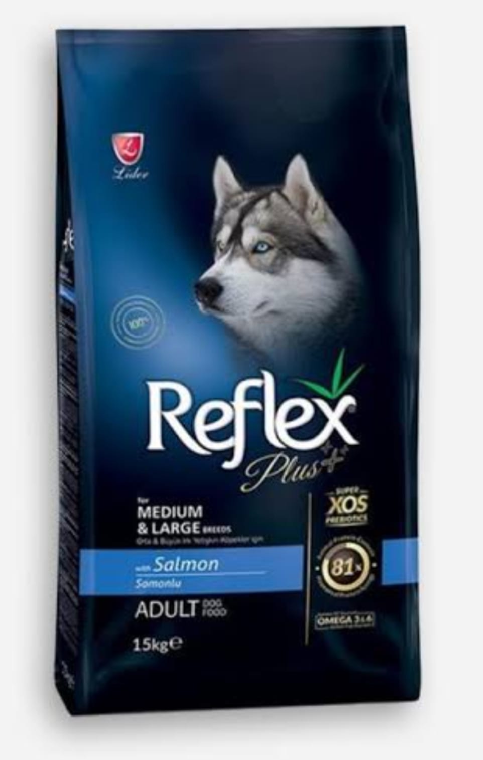 Reflex Plus Adult Dog Somonlu Yetişkin Köpek Maması 15 Kg