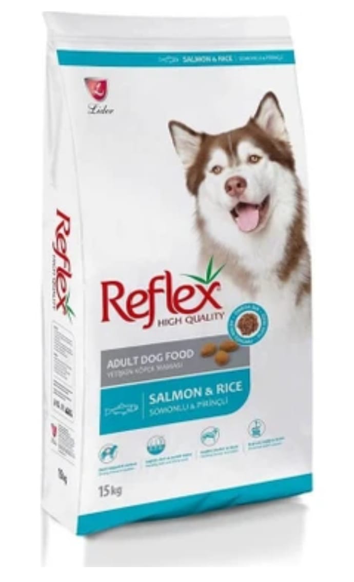 Reflex Somonlu ve Pirinçli Yetişkin Köpek Maması 15 kg