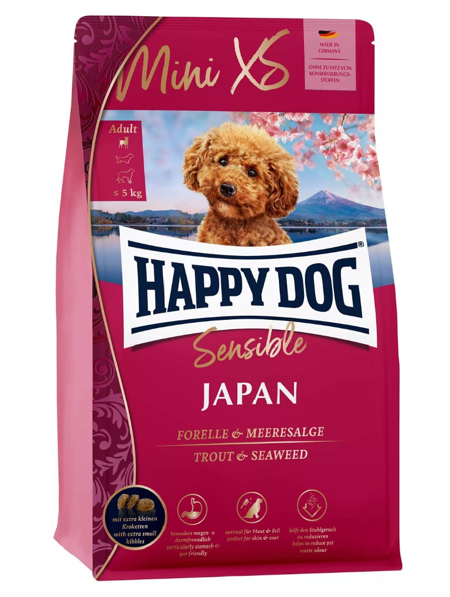 Happy Dog Mini Xsmall Japan Küçük Irk Yetişkin Köpek Maması 1,5 Kg