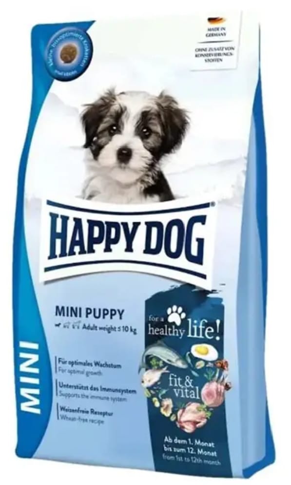 Happy Dog Fit Vital Glutensiz Küçük Irk Yavru Köpek Maması 4 Kg