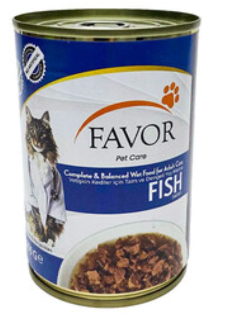 Favor Balık Etli Kedi Konservesi 400 Gr